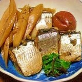 圧力鍋で☆秋刀魚とゴボウの甘露煮
